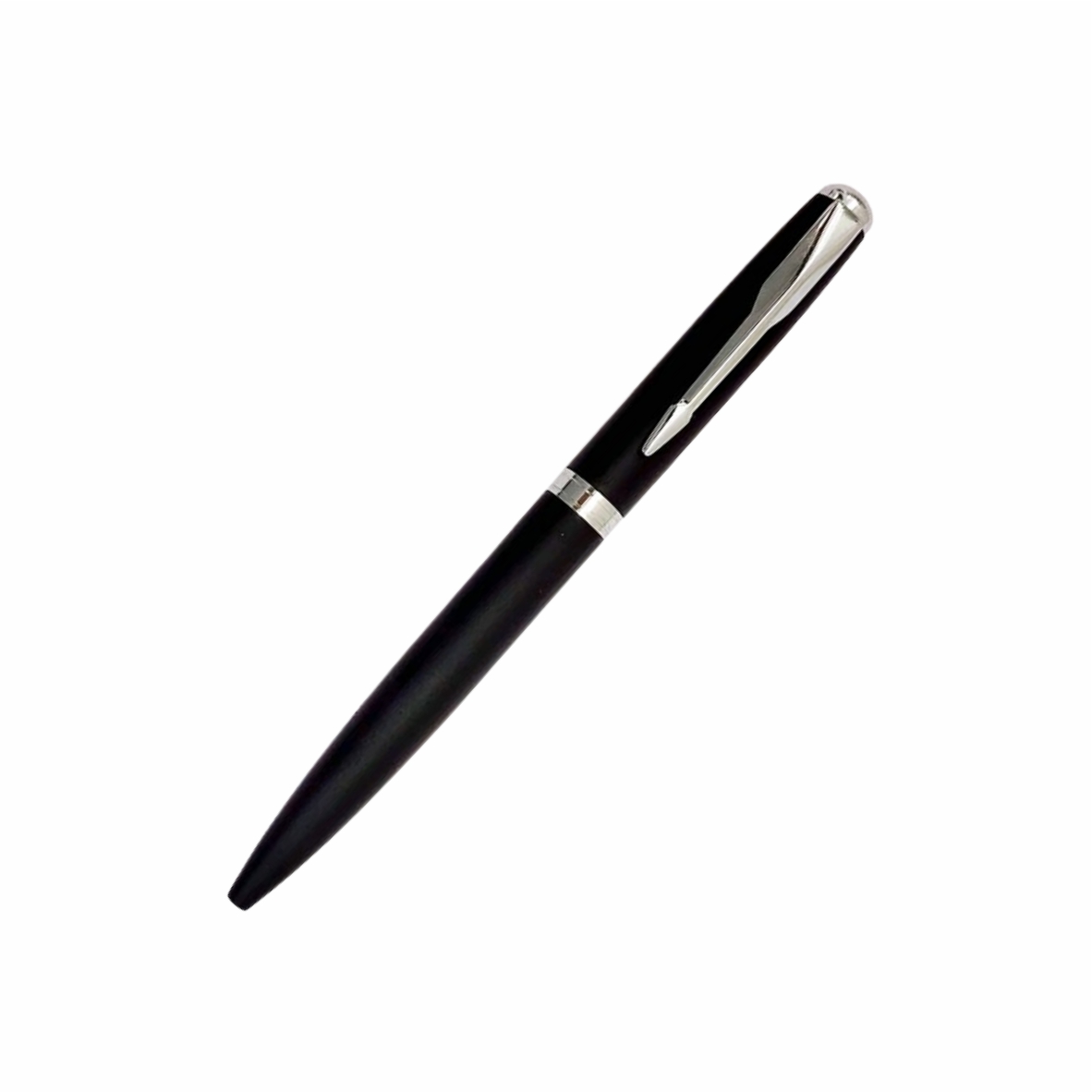 Signature Pro Black Ball Pen – Slim Executive Design with Chrome Clip