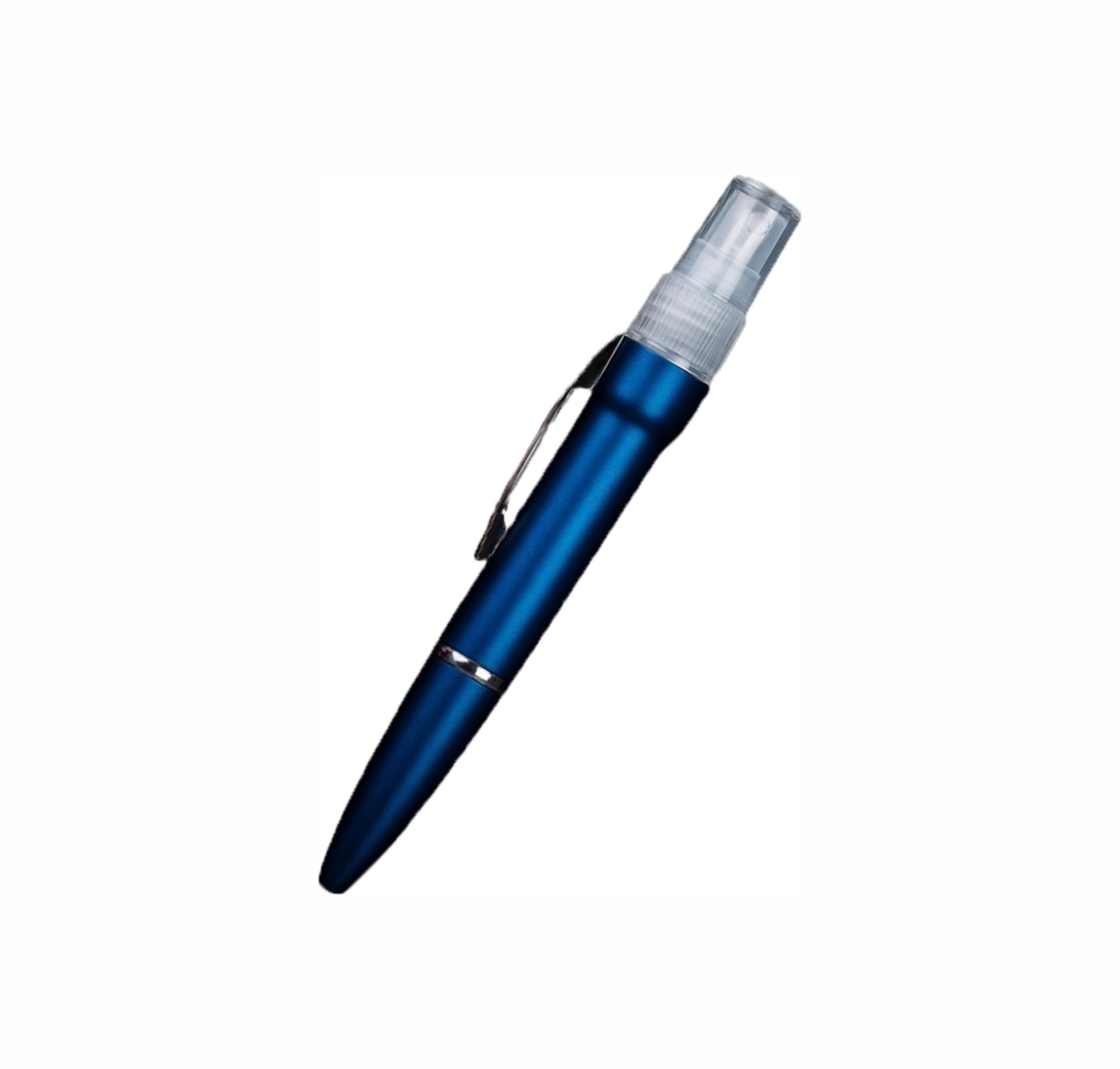CleanMist Spray Pen – Refillable Pocket Sanitizer Pen (Metal Body) (Blue)